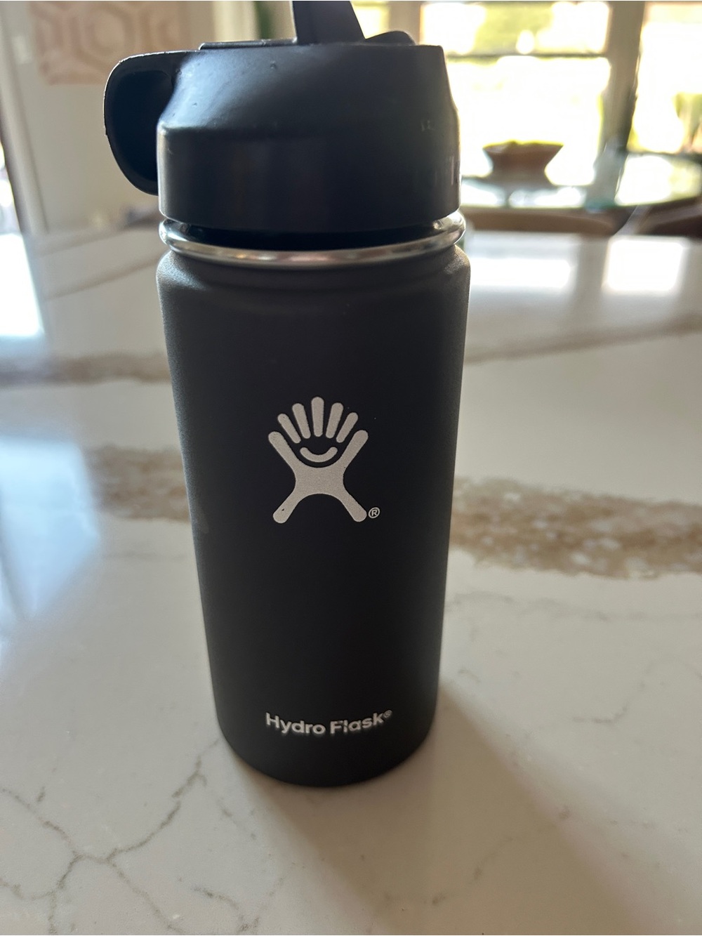 Grey Hydro Flask Water Bottle